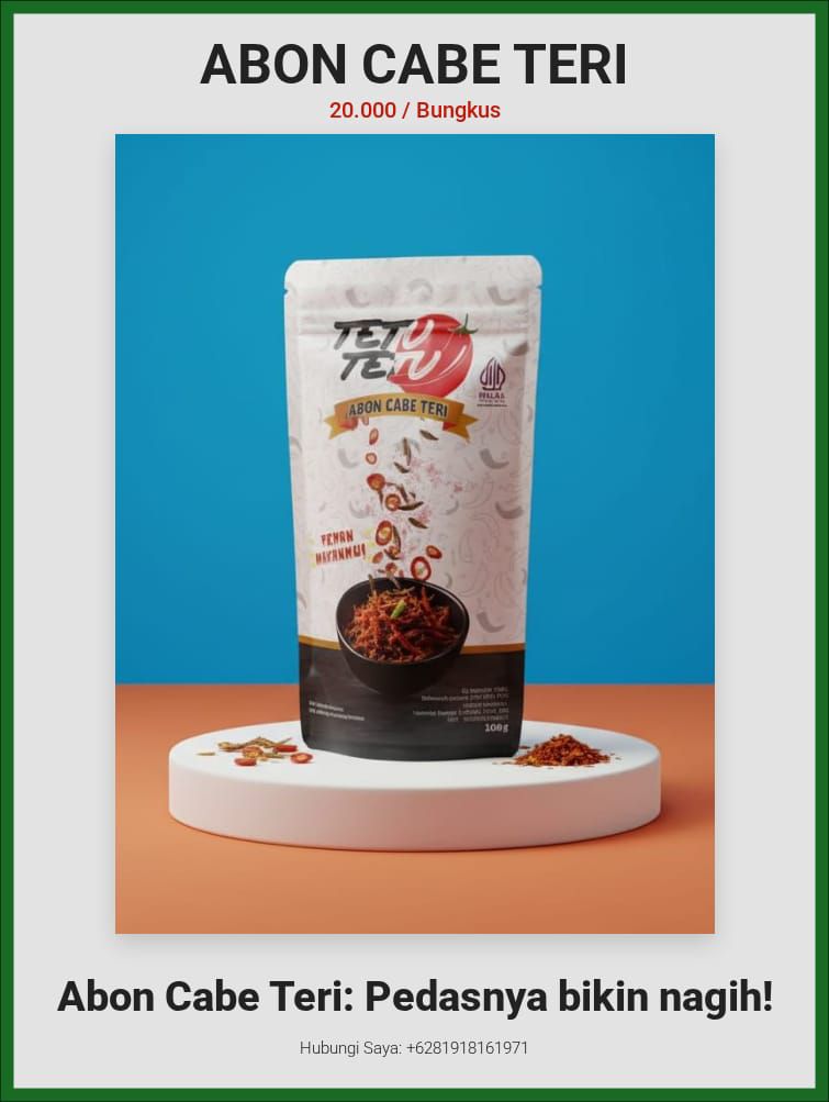 Teri Pedas Istimewa