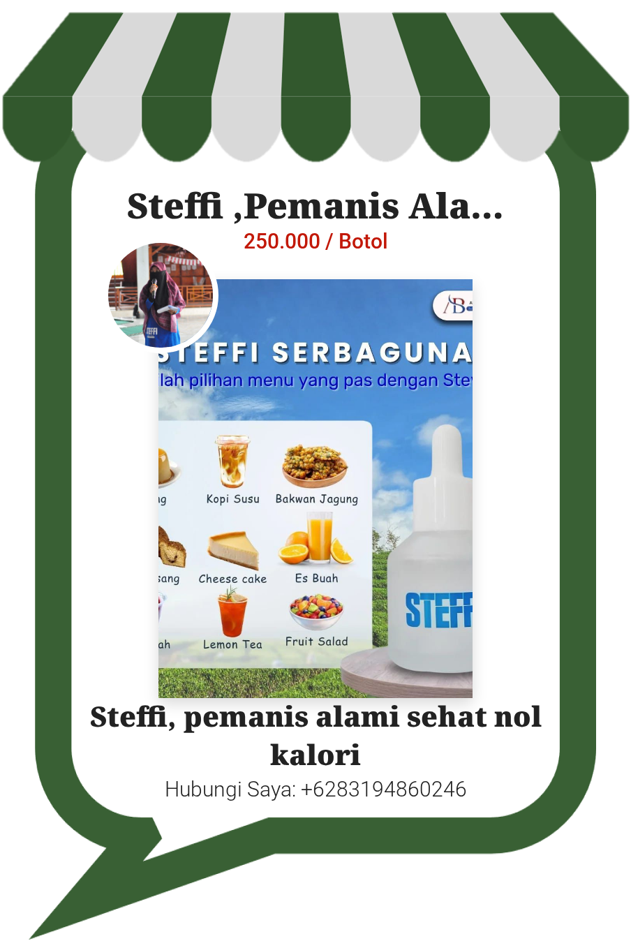 Steffi ,Pemanis Alami dari daun stevia