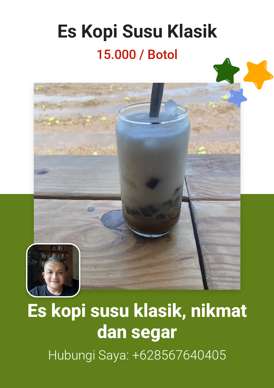 Promosi Es Kopi Susu Klasik