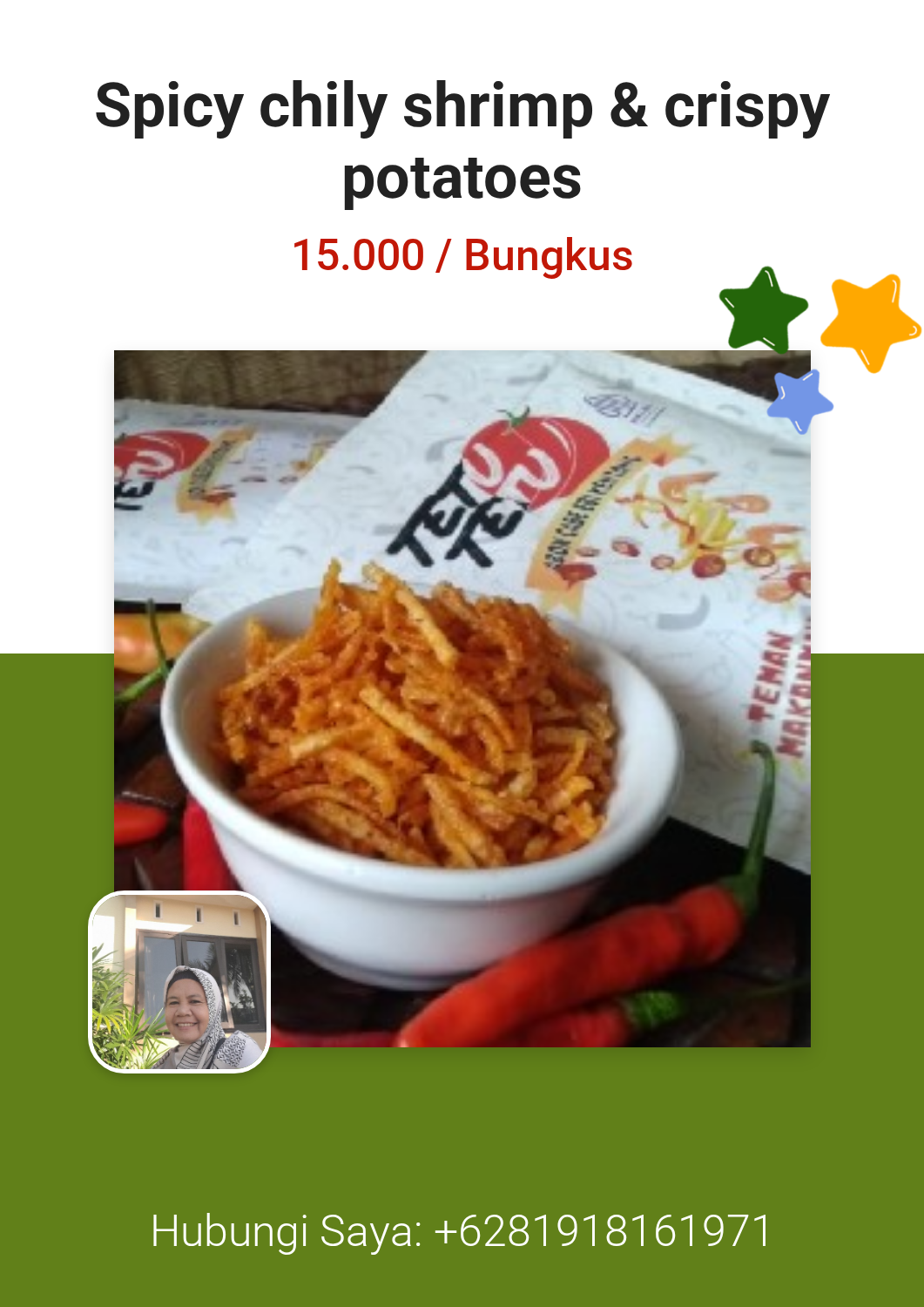 Spicy chily shrimp & crispy potatoes