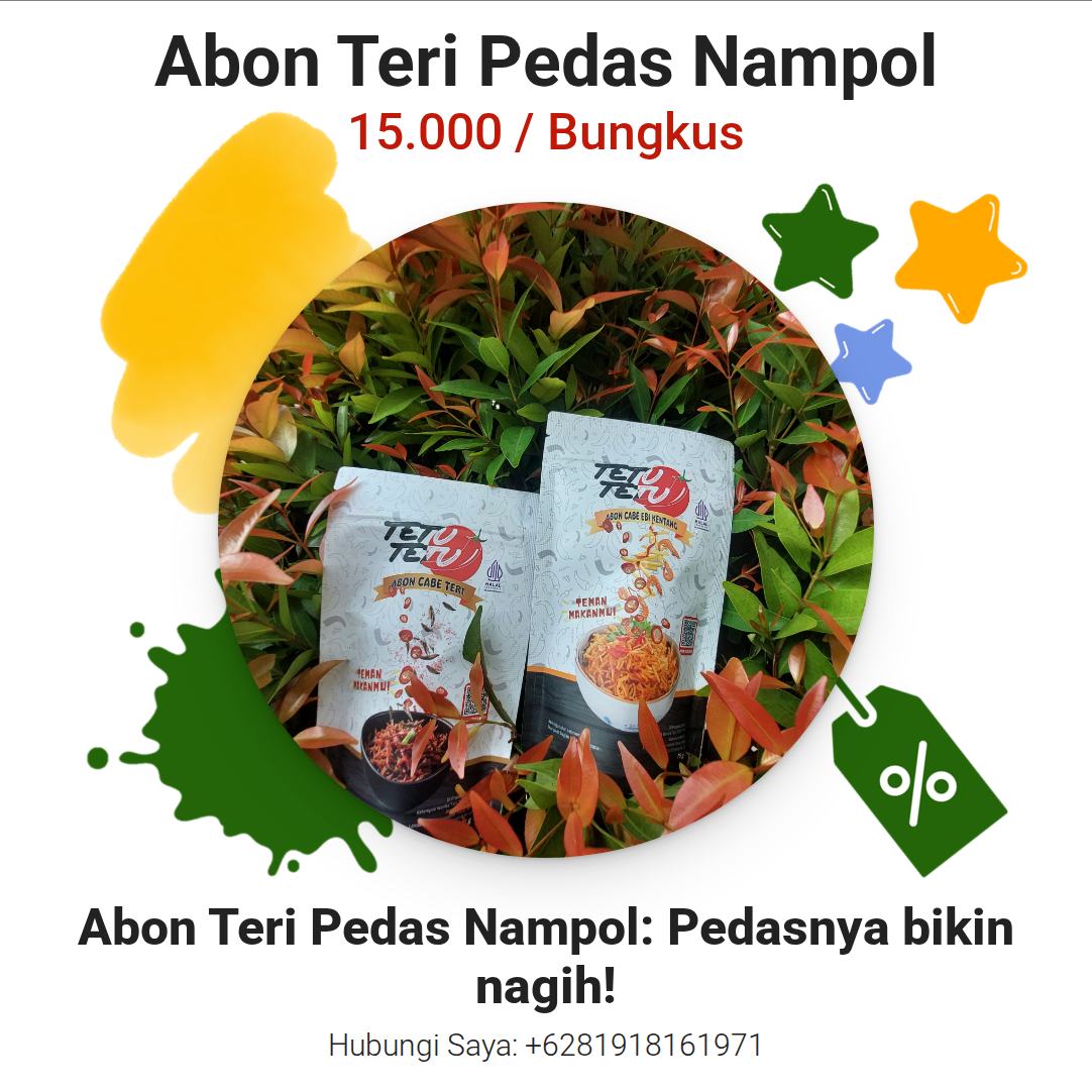 Abon Teri Pedas Nampol