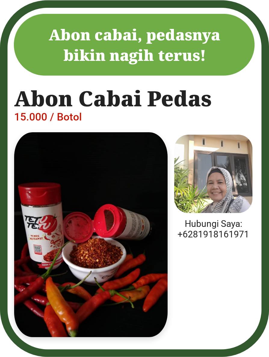 Abon Cabai Pedas Mantap