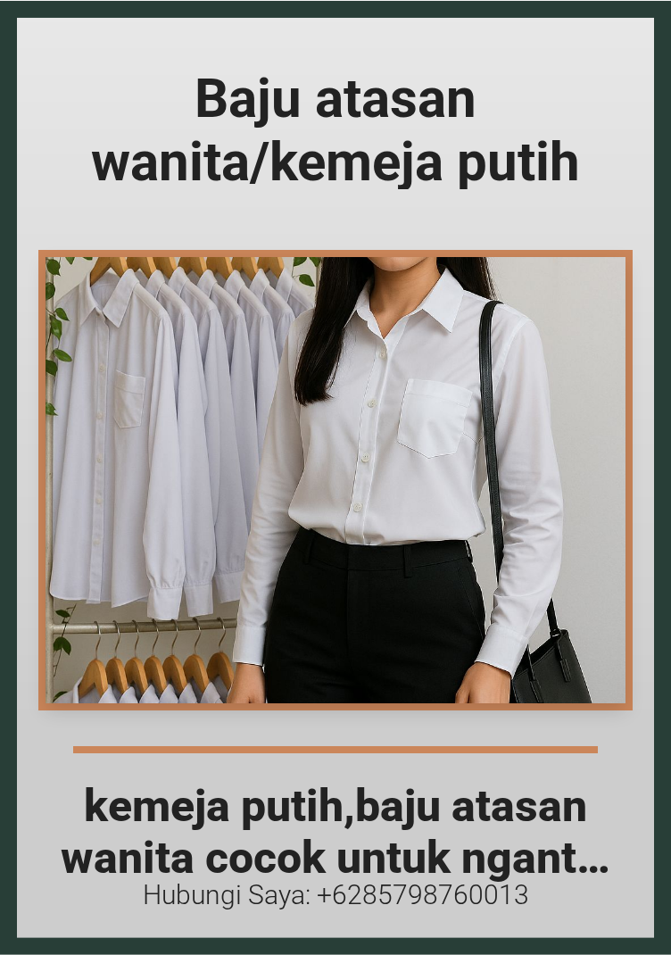 Baju atasan wanita/kemeja putih