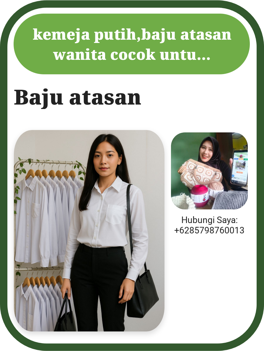 Baju atasan wanita/kemeja putih