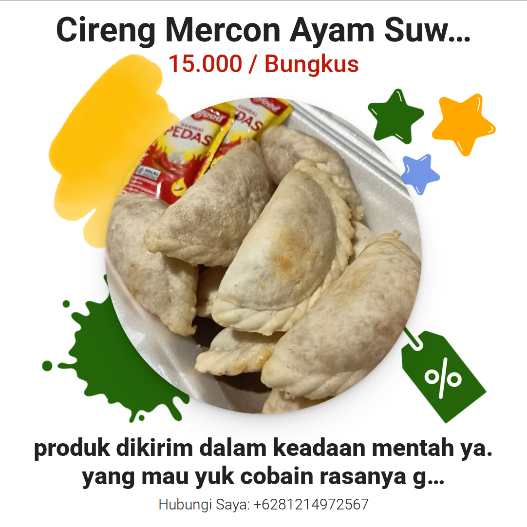 Cireng Mercon Ayam Suwir