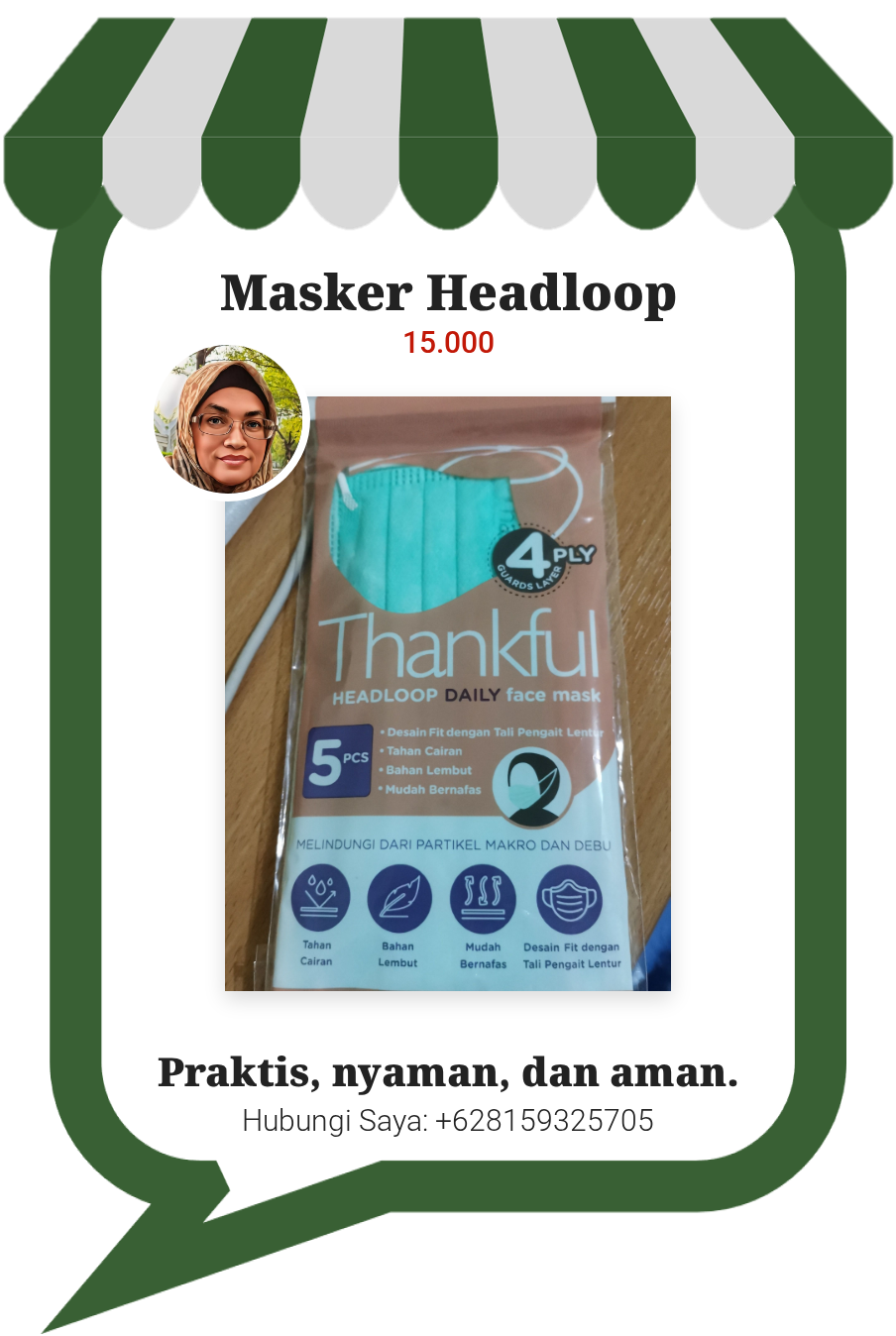 Masker Headloop