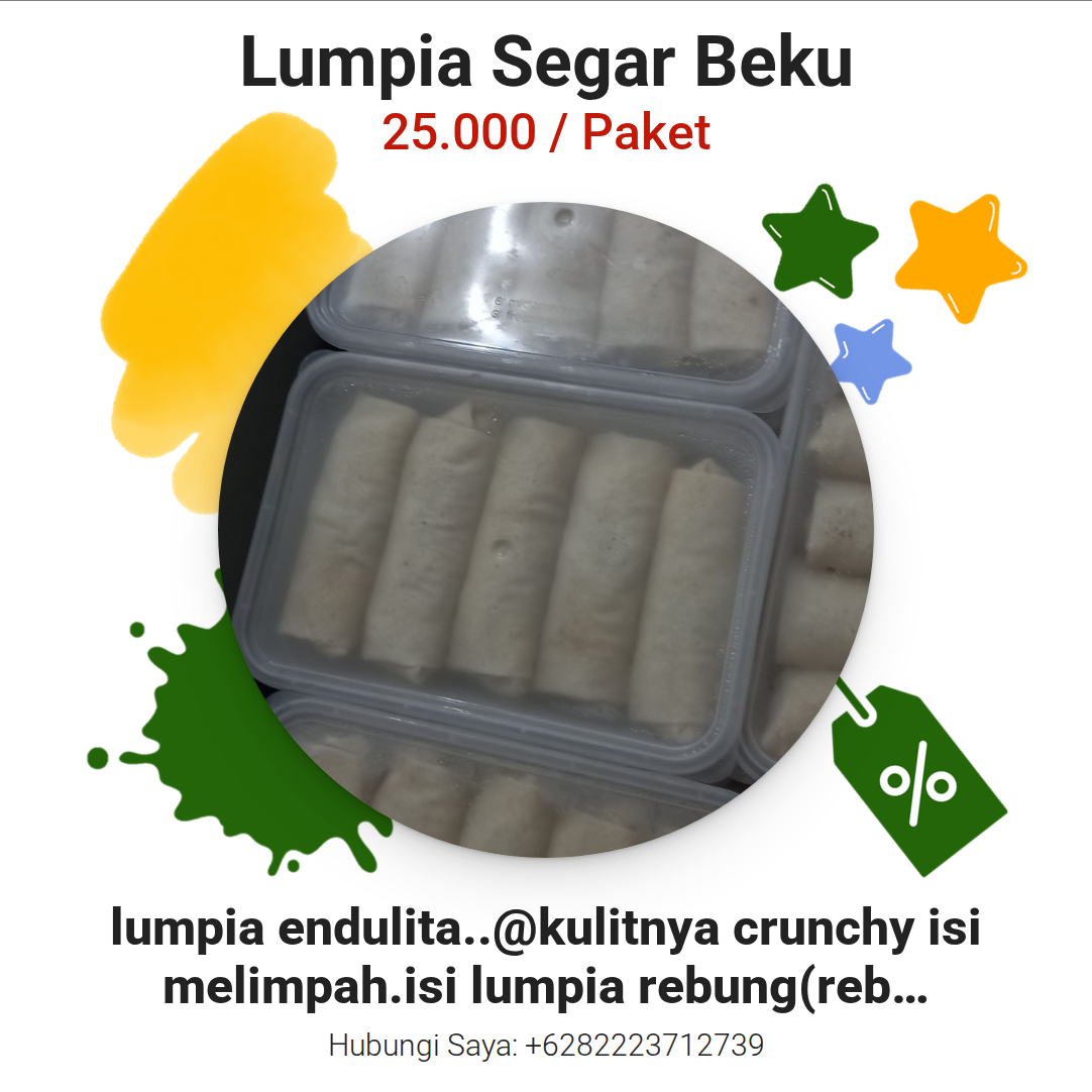 Promosi Lumpia Segar Beku
