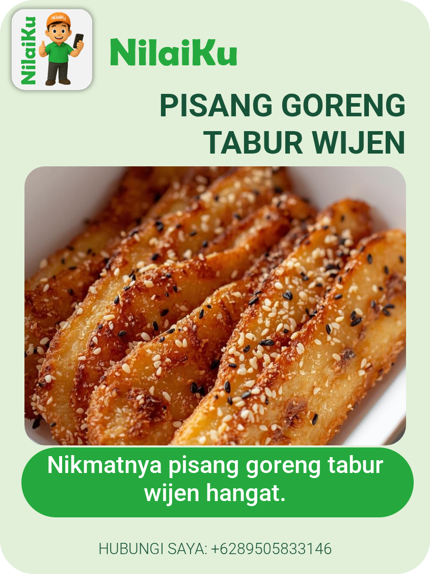 Pisang Goreng Tabur Wijen