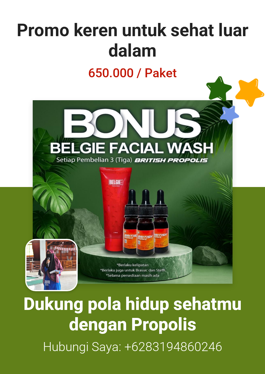 Promo keren untuk sehat luar dalam
