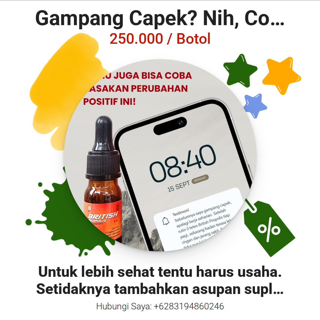Gampang Capek? Nih, Cobain!