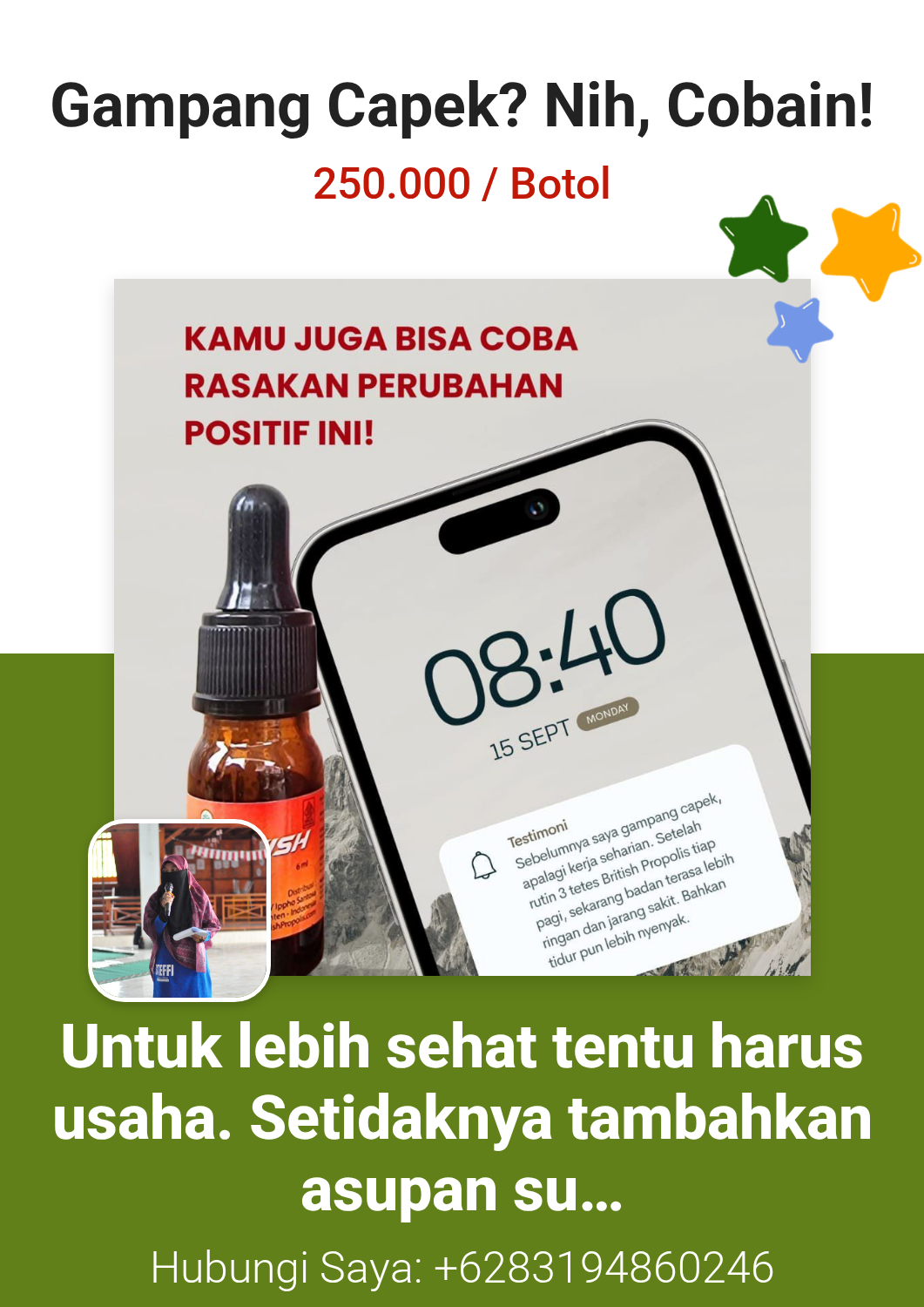 Gampang Capek? Nih, Cobain!