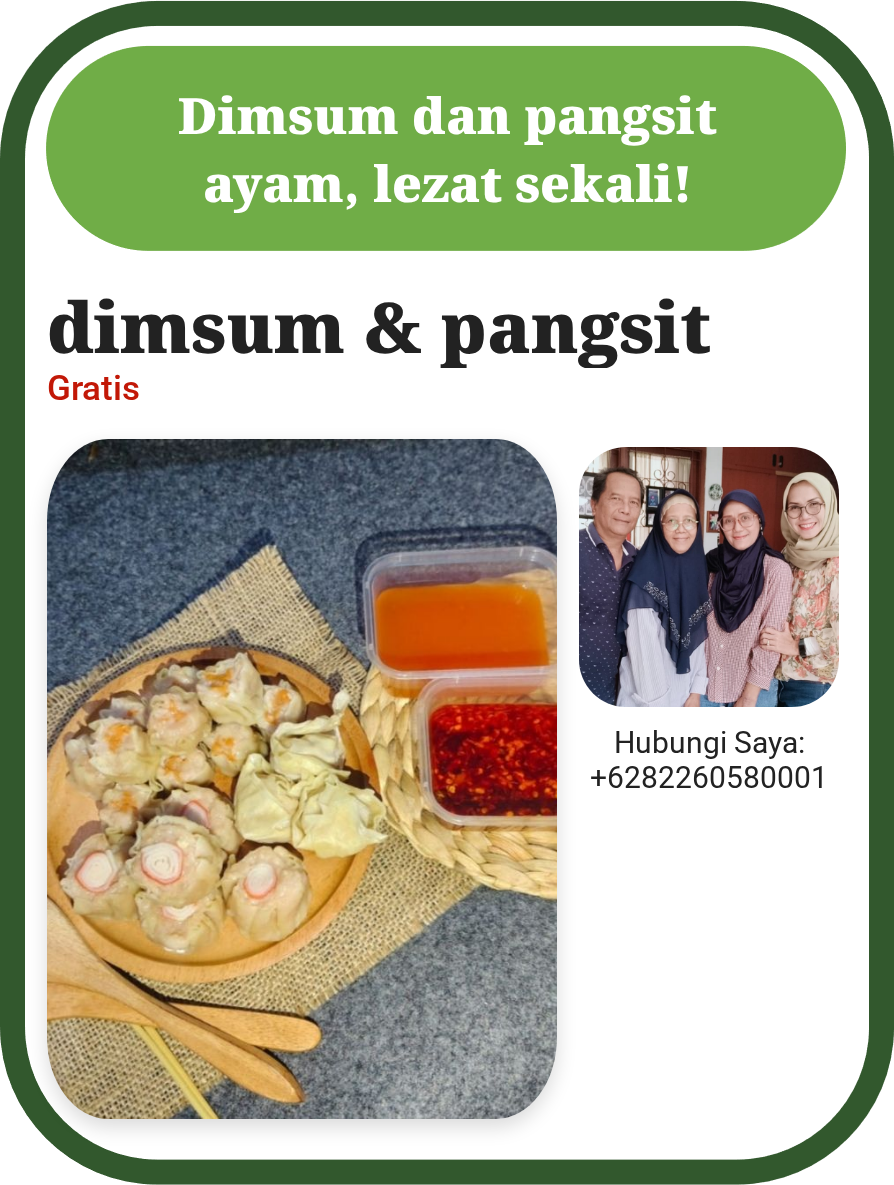 Promosi dimsum & pangsit ayam