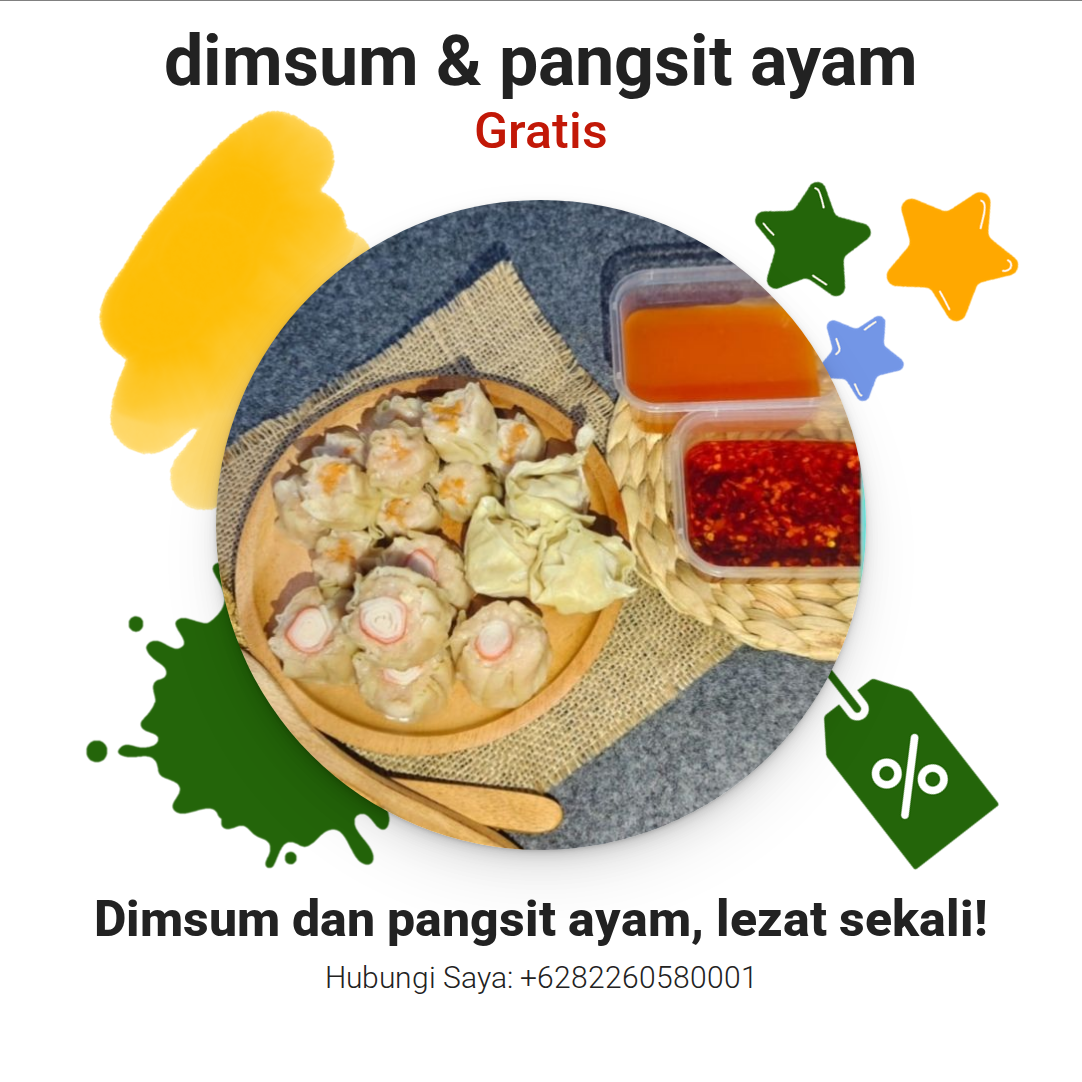 Promosi dimsum & pangsit ayam