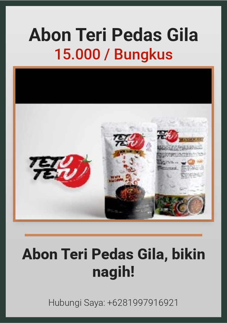 Abon Teri Pedas Gila