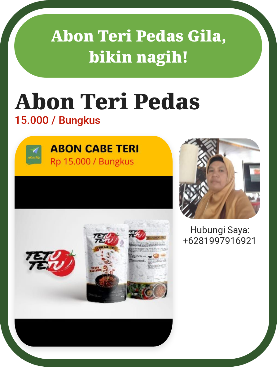 Abon Teri Pedas Gila