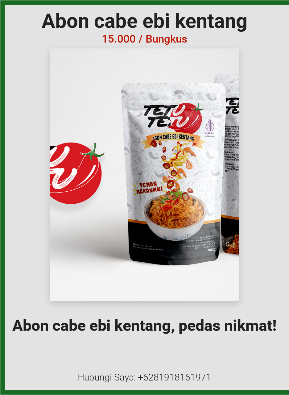 Abon cabe ebi kentang