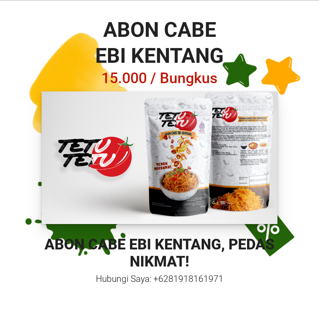 Abon cabe ebi kentang