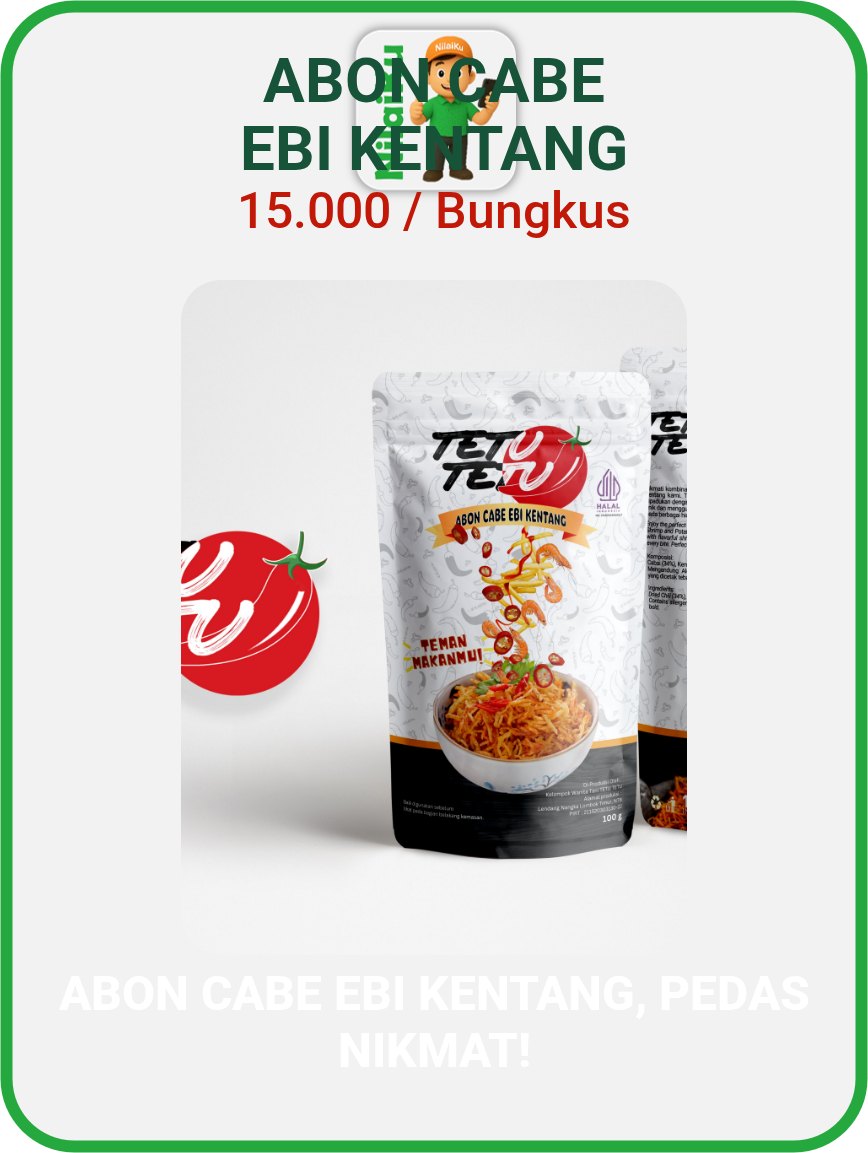Abon cabe ebi kentang