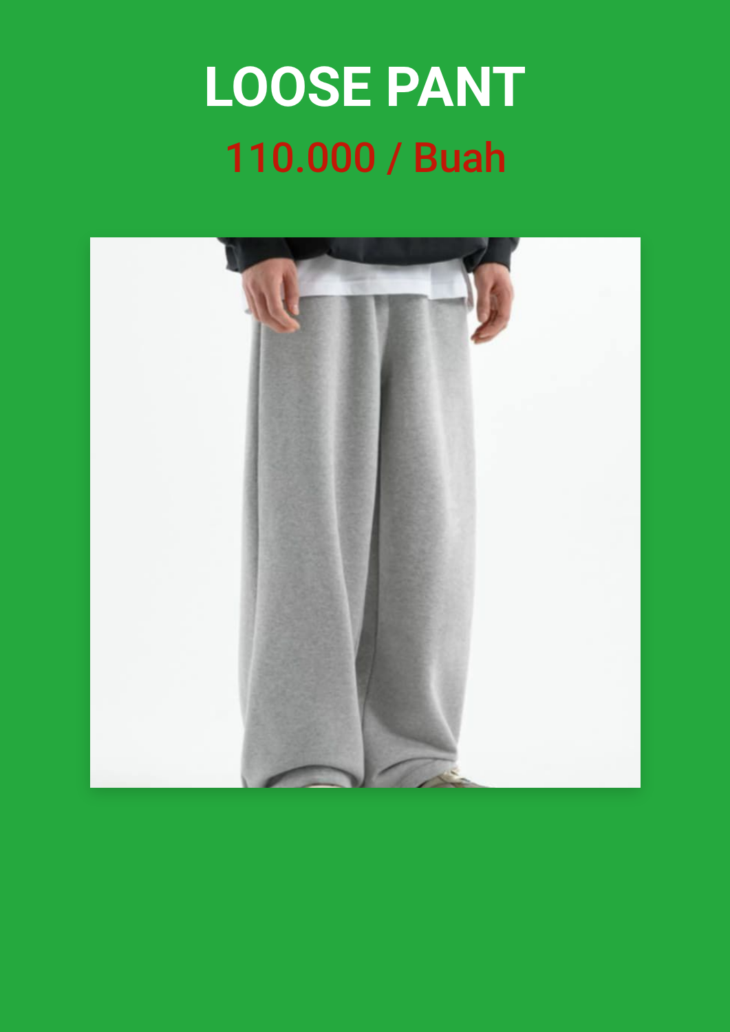 Promosi loose pant