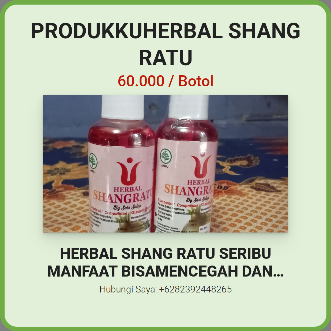Promosi ProdukKuherbal Shang ratu