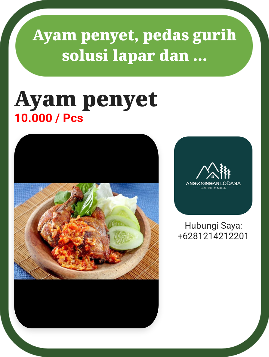 Promosi Ayam penyet