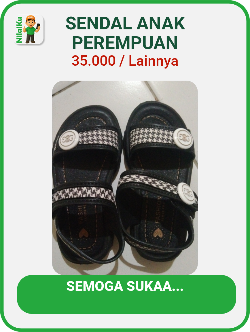 Promosi sendal anak perempuan