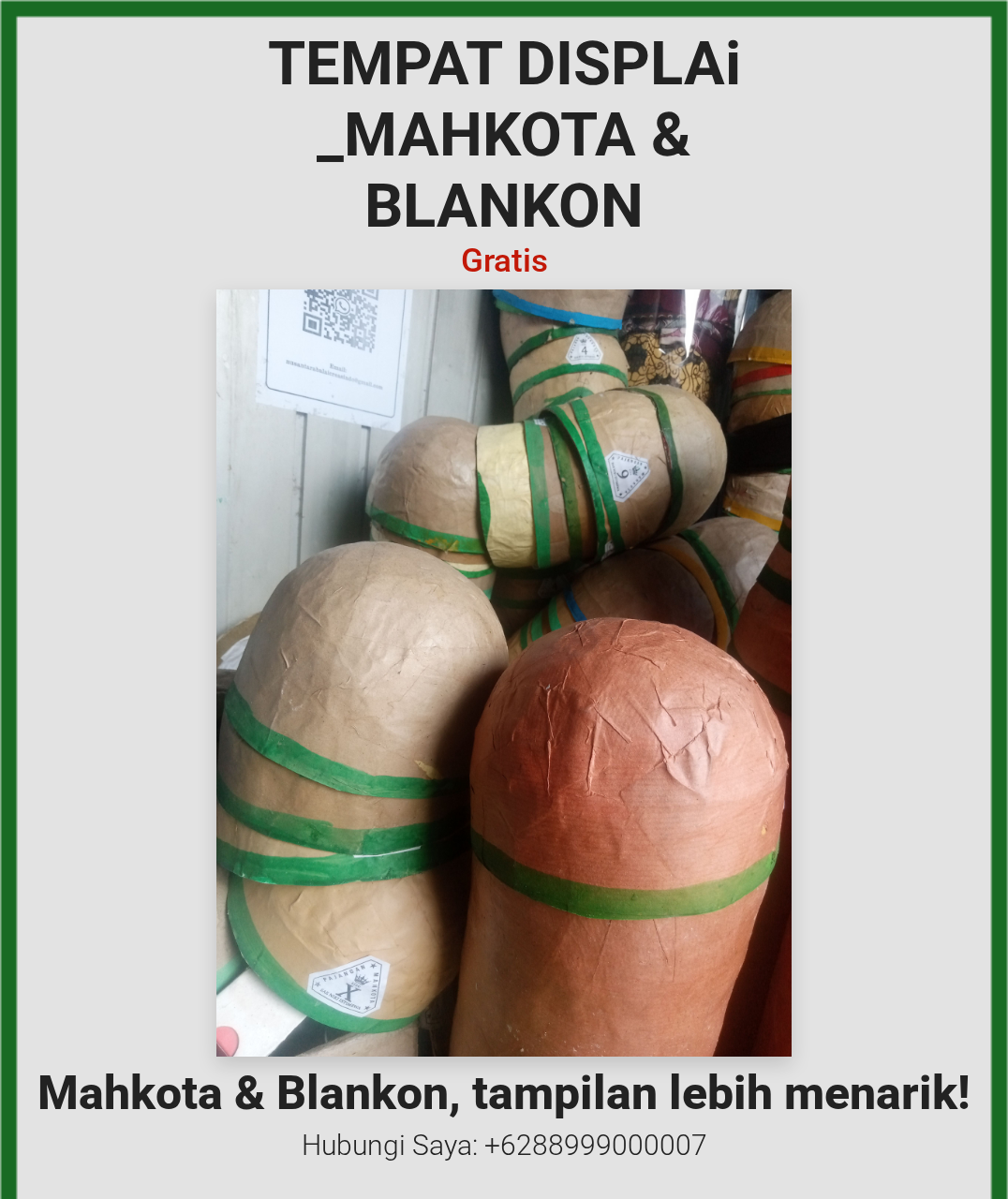 TEMPAT DISPLAI_MAHKOTA & BLANGKON