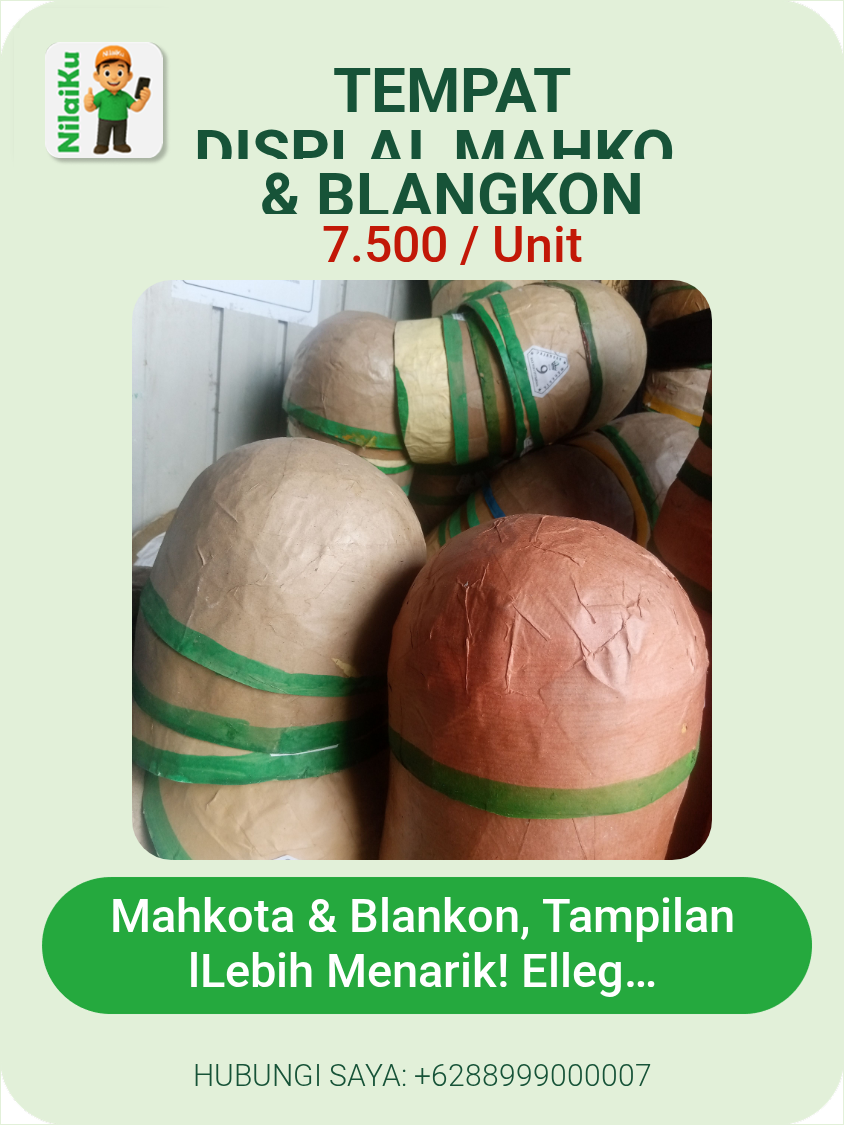 Promosi TEMPAT DISPLAI_MAHKOTA & BLANGKON