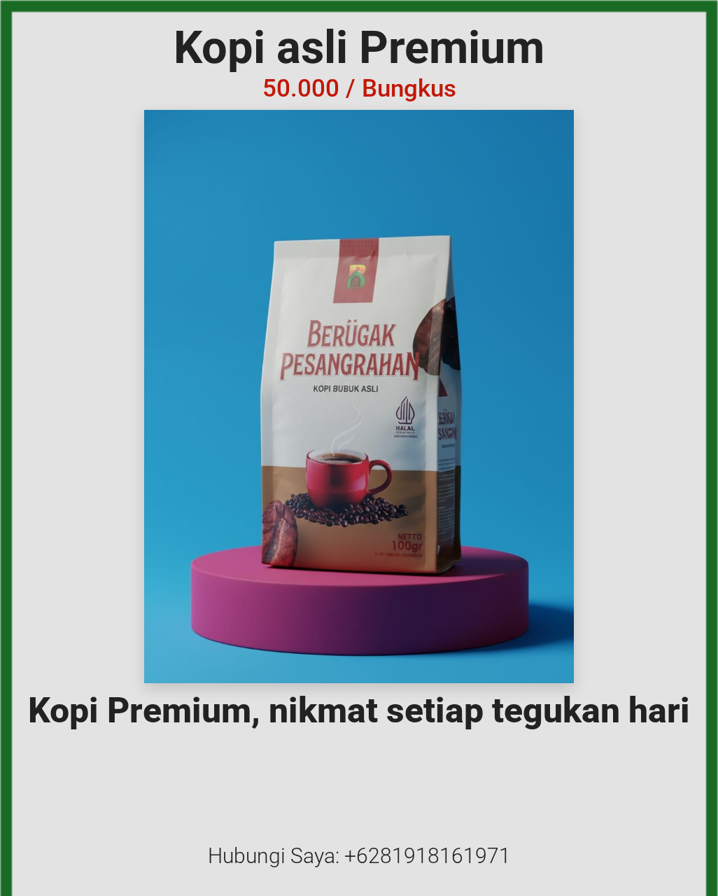 Kopi asli Premium