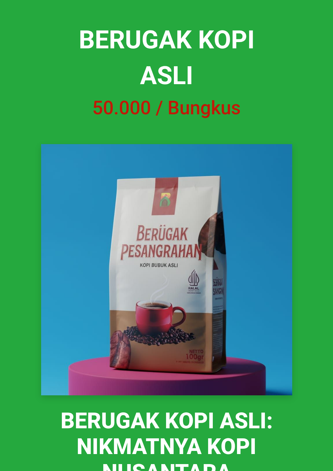 Berugak Kopi Asli