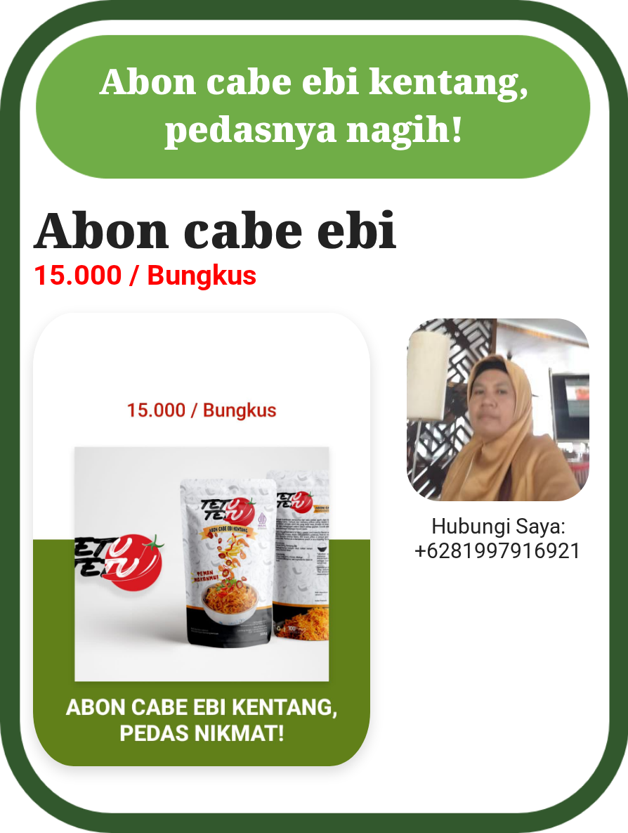 Abon cabe ebi kentang