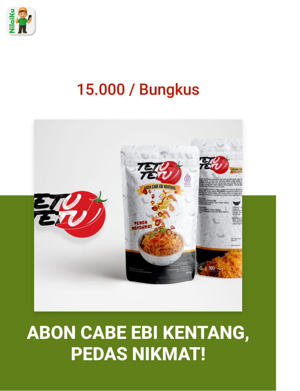 Abon cabe ebi kentang