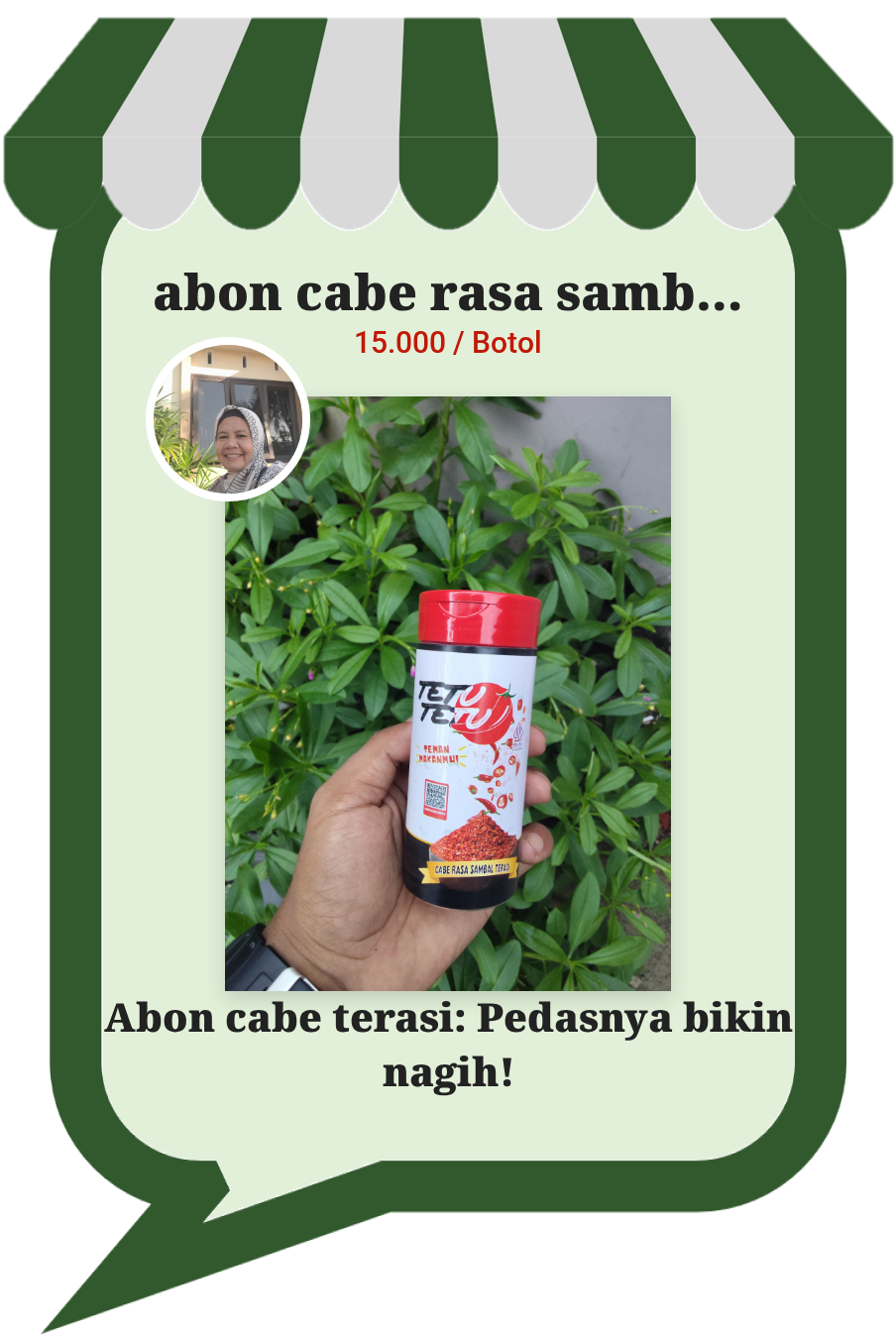 abon cabe rasa sambal terasi