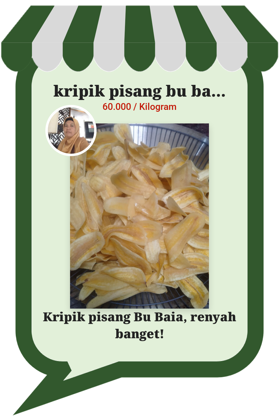kripik pisang bu baiq
