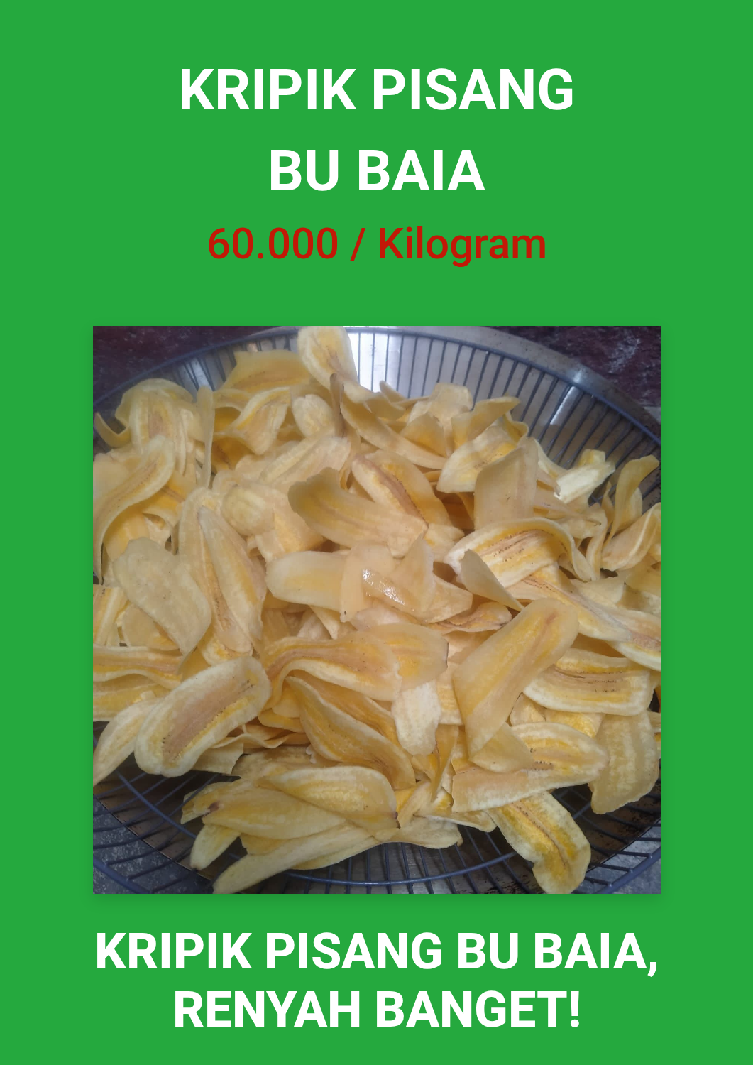 kripik pisang bu baiq