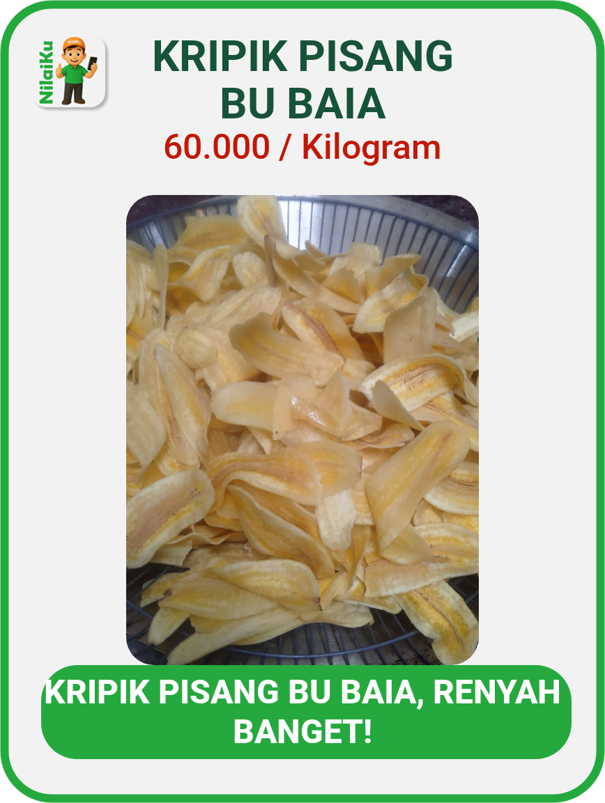 kripik pisang bu baiq