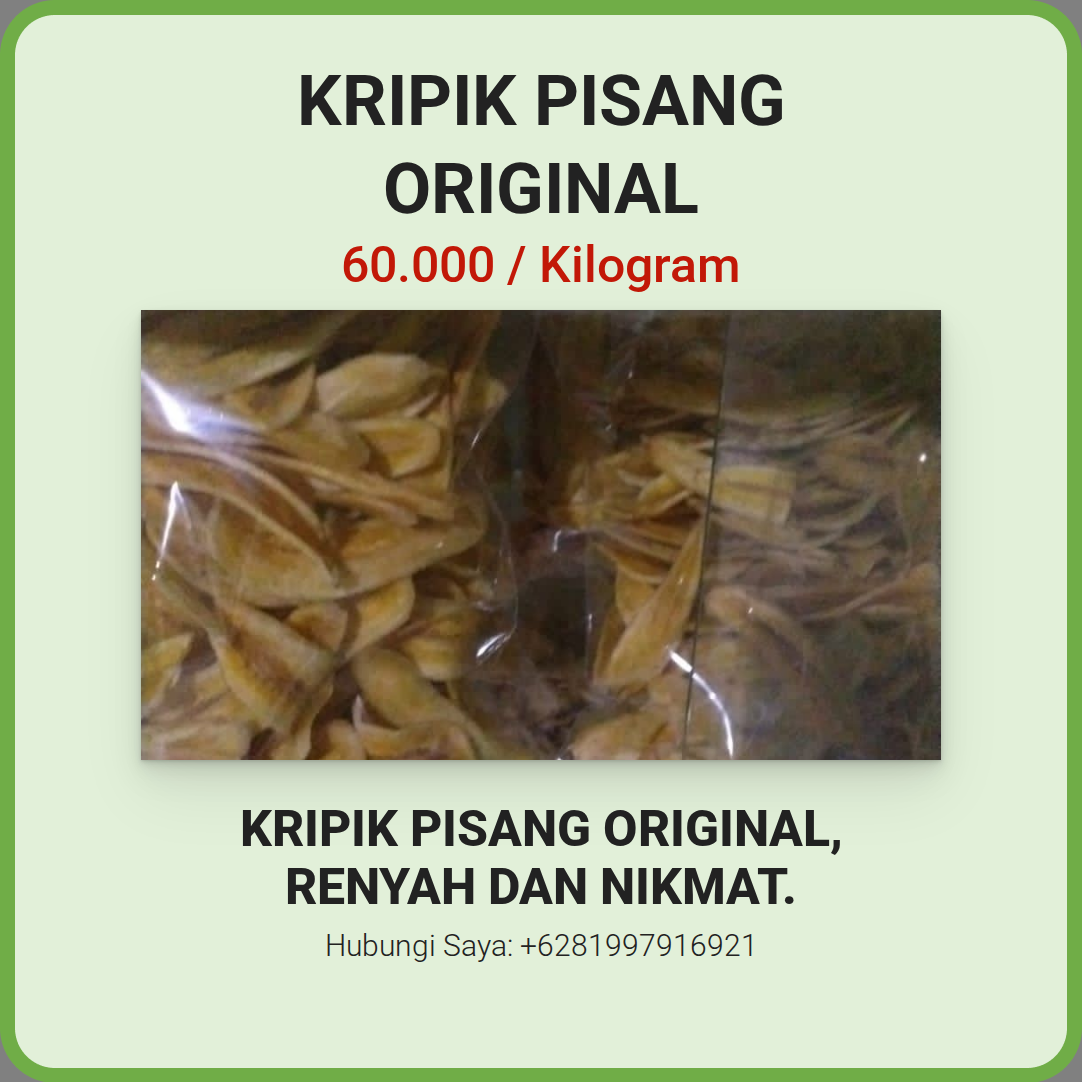 Kripik Pisang Original