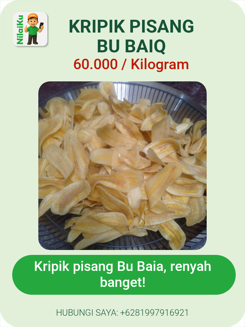 Promosi kripik pisang bu baiq