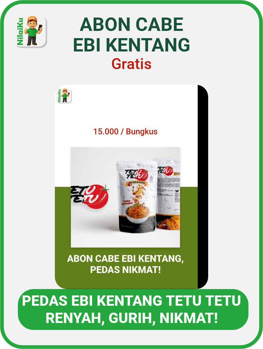 abon cabe Ebi Kentang tetu tetu