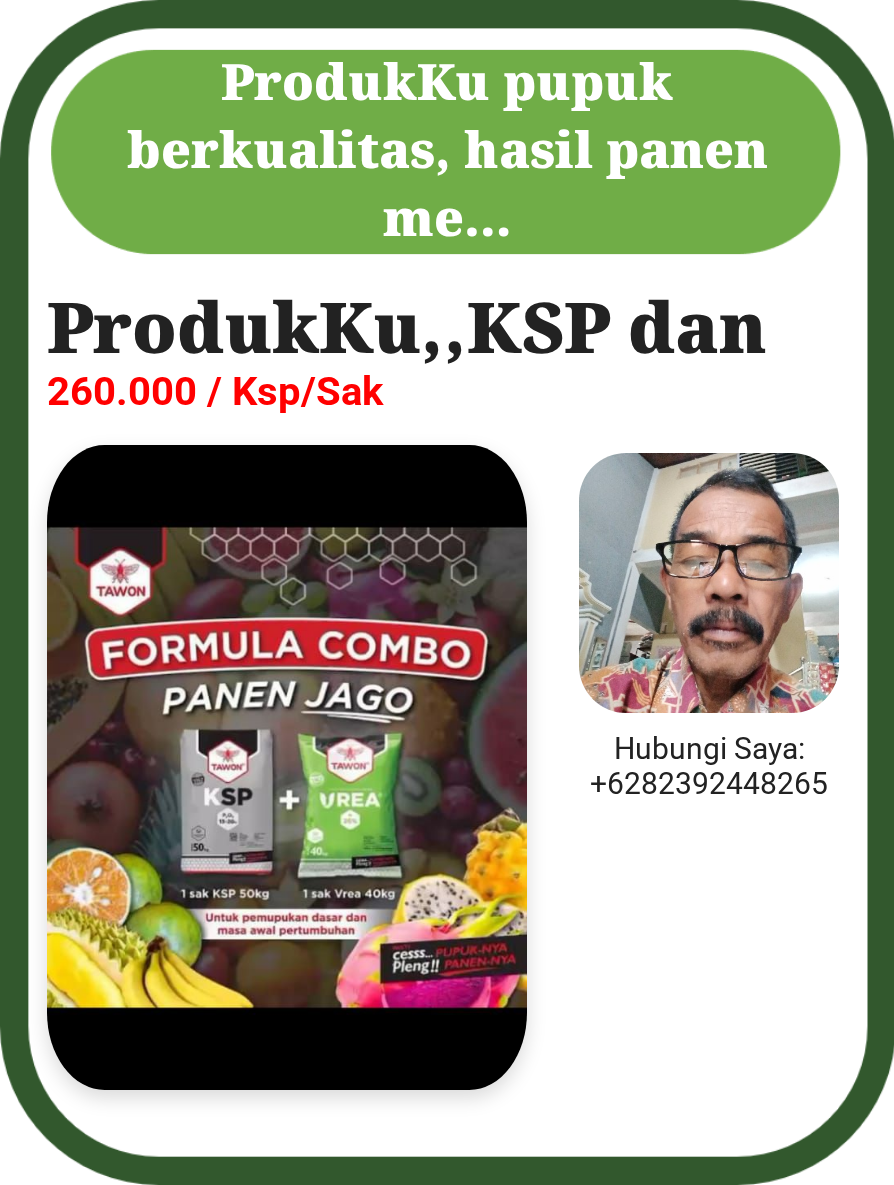 ProdukKu,,KSP dan urea