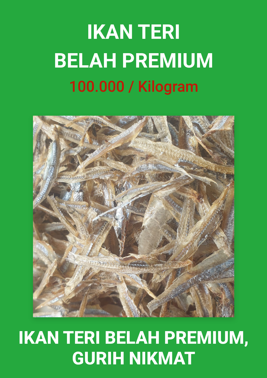 Promosi Ikan Teri belah Premium