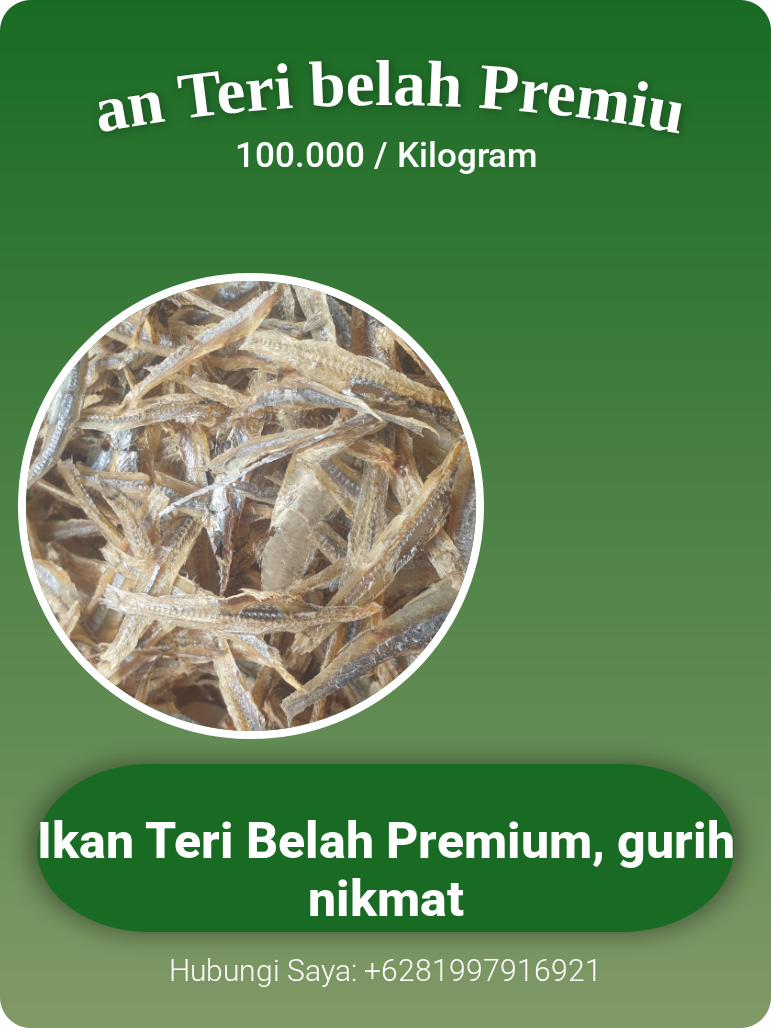 Promosi Ikan Teri belah Premium
