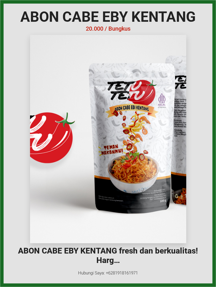 ABON CABE EBY KENTANG