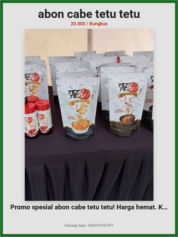 abon cabe tetu tetu
