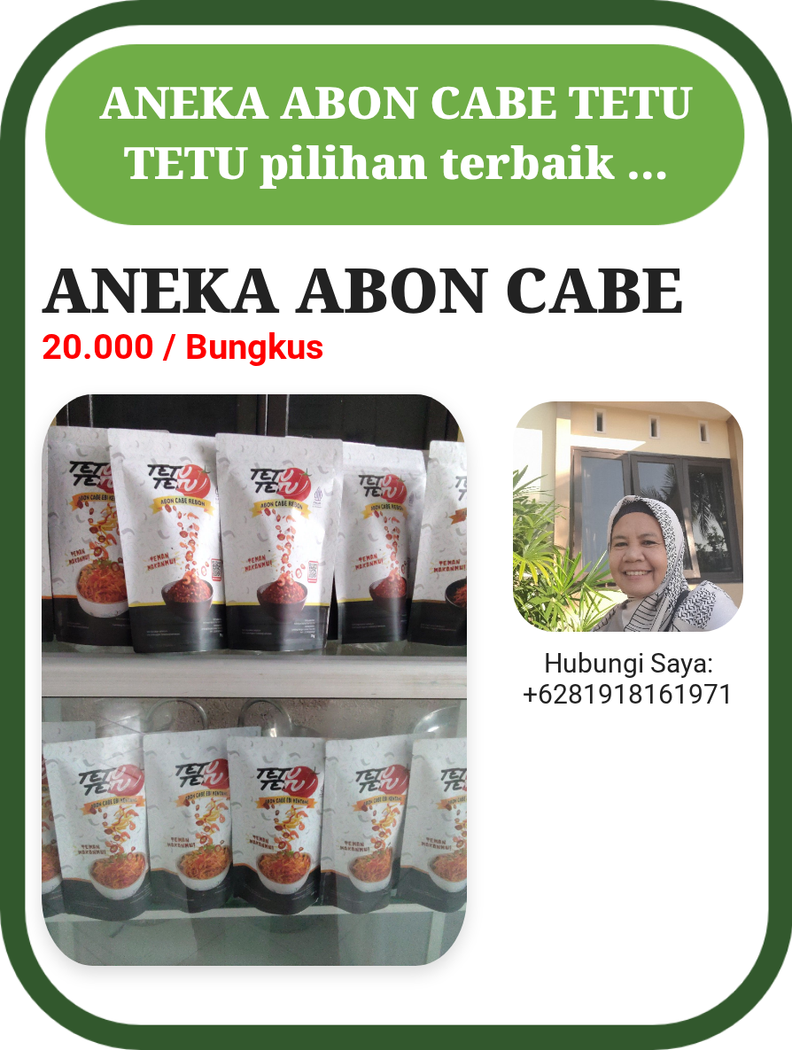 ANEKA ABON CABE TETU TETU