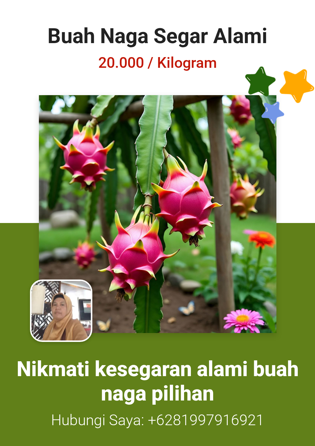 Buah Naga Segar Alami