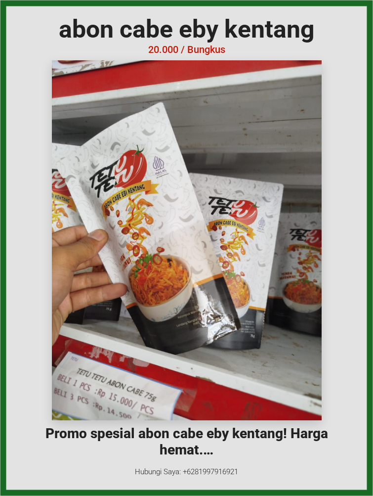 abon cabe eby kentang