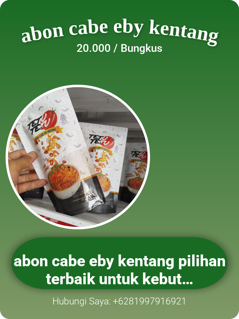Promosi abon cabe eby kentang