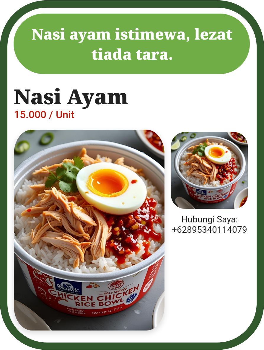 Promosi Nasi Ayam Istimewa