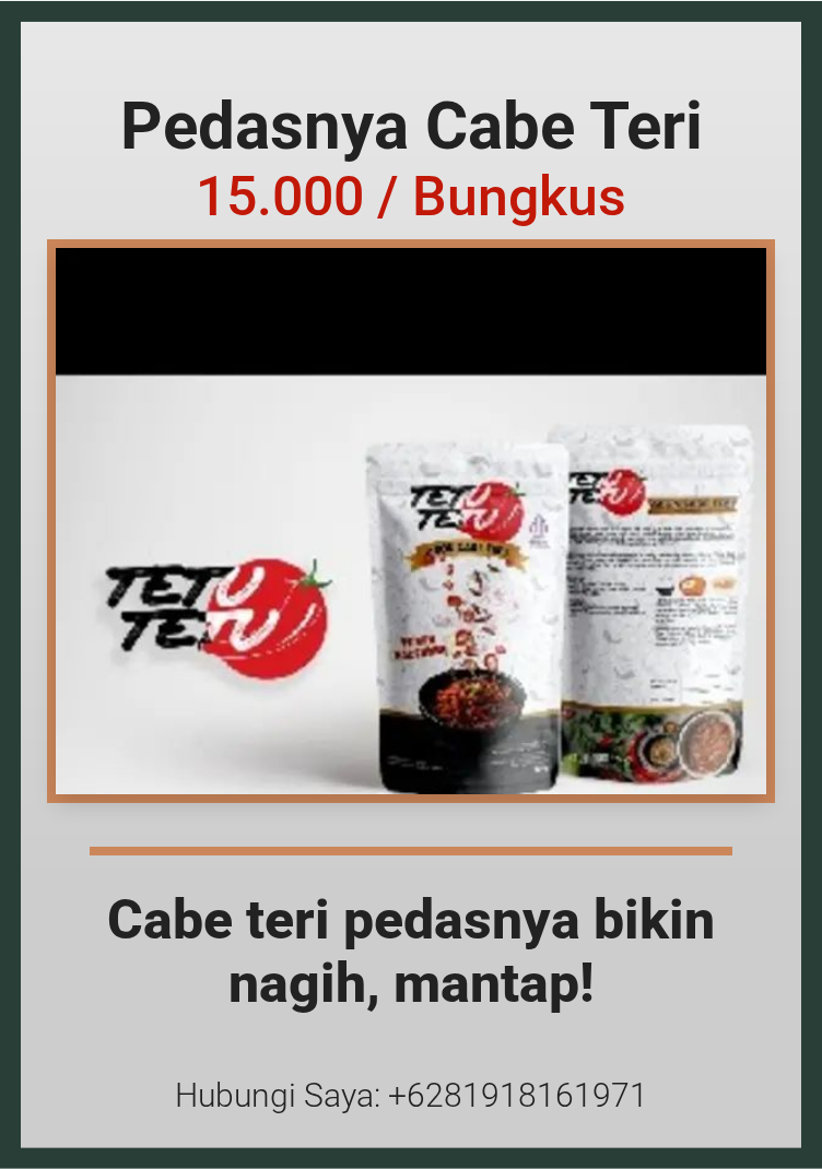 Pedasnya Cabe Teri
